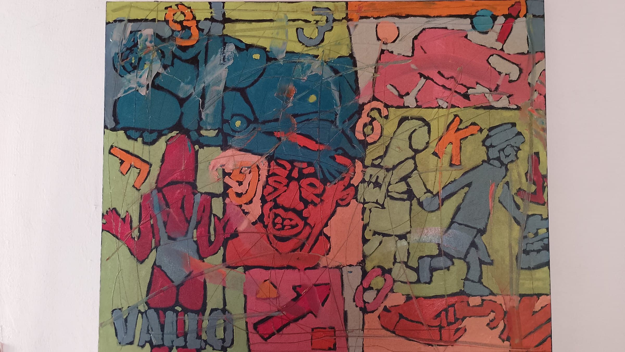 La scuola, Olio su tela, 100x80cm, di Basil